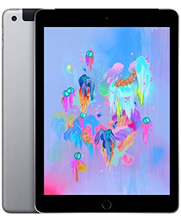 Apple iPad 9,7 (6th Gen) 128GB WiFi - Cellular - Grigio Siderale - Sbloccato (Ricondizionato)