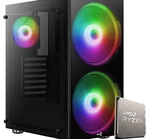 Gaming PC AMD Ryzen 5 5500 - RTX 3050 8GB - M.2 500GB nvme - Ram 16GB - B450 - ARGB - Windows 11