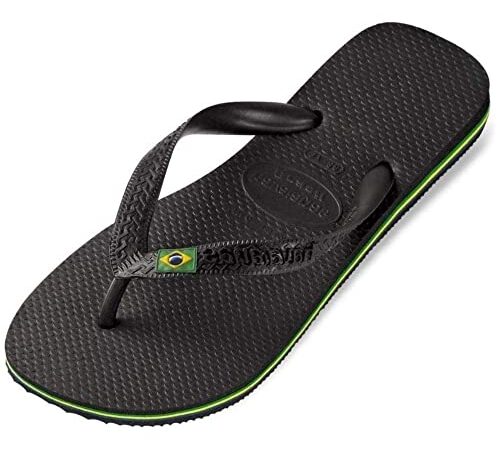 Havaianas Brasil, Infradito Unisex-Adulto, Black, 41/42 EU