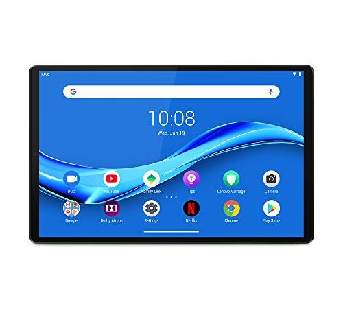 Lenovo Tab M10 FHD Plus (2nd Gen) Tablet - Display 10.3" FullHD (Processore MediaTek Helio P22T, Storage 128GB Espandibile fino ad 1TB, RAM 4GB, WiFi+Bluetooth, 4G LTE, 2 Speaker, Android Pie) Grigio