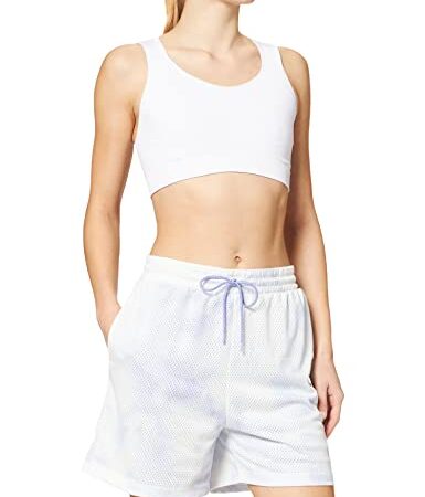 Nike W NSW ICN CLSH Shrt MSH AOP HR, Pantaloncini Donna, Light Thistle/Light Thistle, M