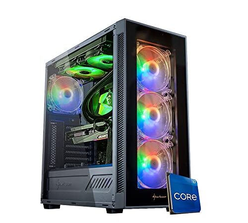 PC Gaming i7 12700, 25 MB di cache, fino a 4,90 GHz, Rtx 3090 24Gb,Ram 16Gb 3600Ghz,Nvme 500Gb + Hdd 2000Gb,80plus Gold 850W, Dissipatore a Liquido 240mm RGB, Windows 11 PRO, Pc Gaming Completo