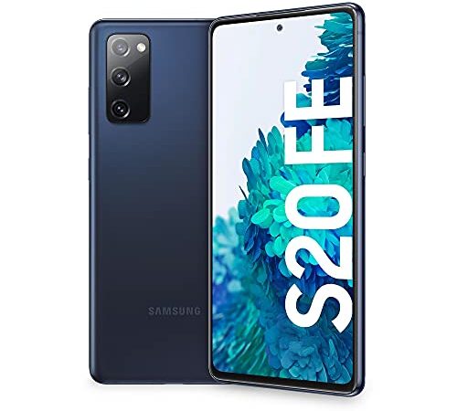 Samsung Smartphone Galaxy S20 FE, Display 6.5" Super AMOLED, 3 Fotocamere Posteriori, 128 GB Espandibili, RAM 6GB, Batteria 4.500mAh, Hybrid SIM, 2021, Snapdragon 865, Cloud Navy [Versione Italiana]