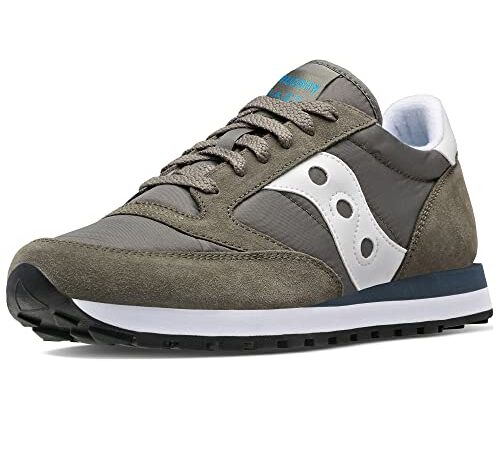 SAUCONY JAZZ Scarpe da Uomo S2044 637 Sneakers Casual Sportive comode Leggere (Verde, Numeric_43)