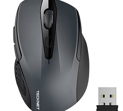 TECKNET PRO Mouse Senza Fili, 2600DPI, Durata delle batterie di 24 Mesi, 2.4G