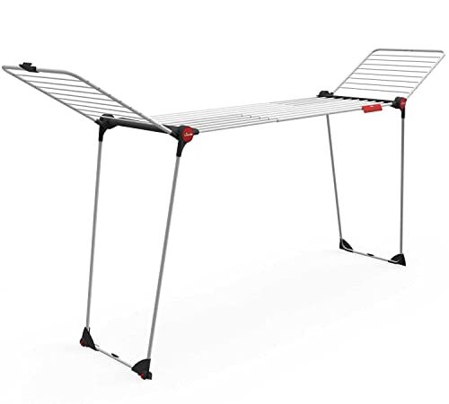 Vileda Infinity Flex | stendibiancheria di grandi dimensioni | griglia telescopica estensibile | già assemblato | ali alte