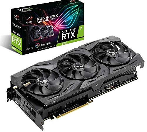 Asus ROG STRIX RTX 2080 Advanced Edition 8 GB GDDR6 con LED RGB, Aura Sync e dissipatore triventola per gaming 4K e VR