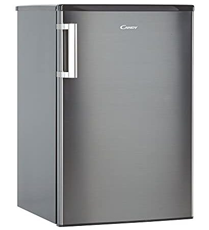 Candy CCTOS 542XHN Frigo Piccolo con Congelatore, 109 Litri, Monoporta, da Tavolo, Camera, Ufficio, Campeggio, Silenzioso, Temperatura Regolabile, Libera Installazione, 55x58x85 cm, Inox