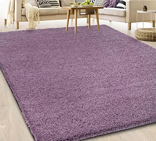 Casa Pura® - Tappeto stile Shaggy, a pelo lungo, qualità tedesca, tappeto per camera, salone o corridoio, taglie e colori a scelta, modello Barcelona, Polipropilene, parma, 100x150cm