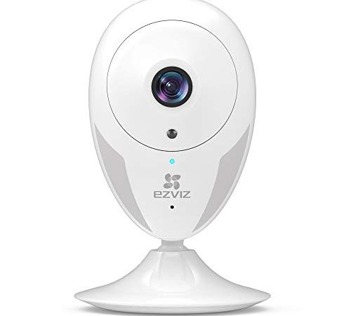 EZVIZ Telecamera da Interno IP Camera WiFi 1080P Videocamera di Sorveglianza Interno Visione Notturna Avviso Movimento Audio ad Due Vie Grandangolare App Mobile Compatibile con Alexa Modello CTQ2C