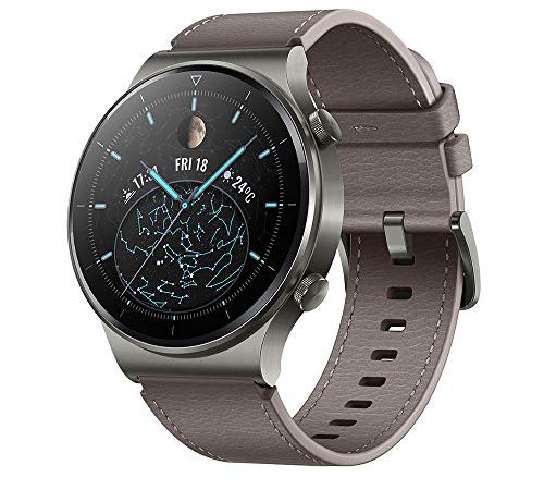 HUAWEI WATCH GT 2 Pro Smartwatch, Touchscreen 1.39 pollici AMOLED HD, 2 settimane di utilizzo con una ricarica, GPS e GLONASS, SpO2, 100+ Modalità di allenamento, Chiamate Bluetooth, Gray