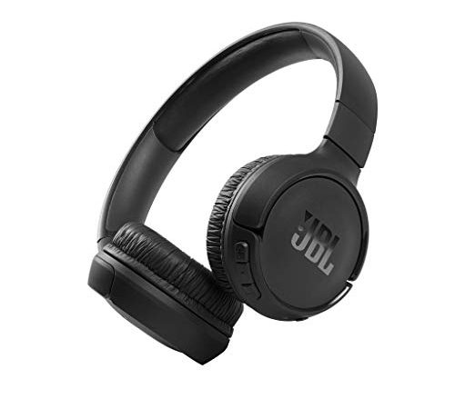JBL Tune 510BT Cuffie On-Ear Wireless, Bluetooth 5.0, Pieghevole, Microfono Integrato, Connessione Multipoint e ad Assistente Vocale, fino a 40 Ore di Autonomia e Ricarica Veloce, Nero