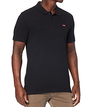 Levi's New Levis Hm Polo Polo Uomo, Nero (Mineral Black), L