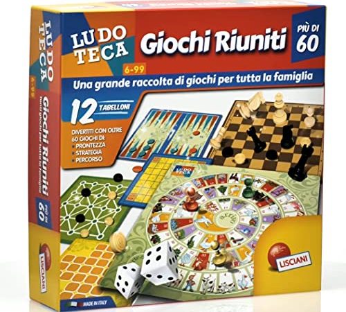Lisciani Giochi- Giochi Riuniti più di 60 Gioco, Multicolore, 57023