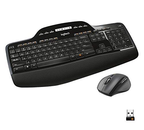 Logitech MK710 Kit Mouse e Tastiera Wireless per Windows, Wireless 2.4 GHz, Tasti ‎Multimediali, Durata Batteria di 3 Anni, PC/Mac, Layout Italiano QWERTY, Nero