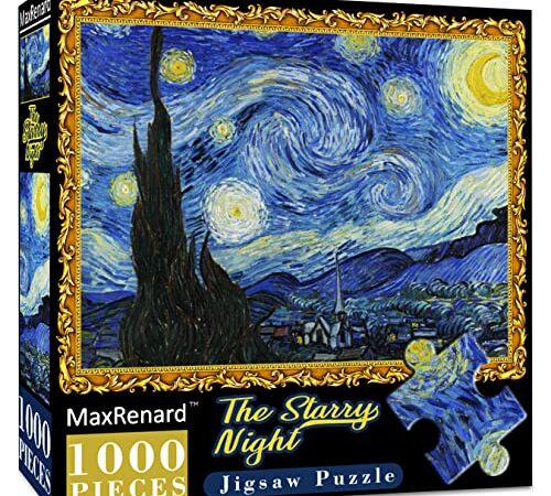MaxRenard® Pittura ad olio Jigsaw Puzzle 1000 Pezzi per Adulti Puzzle Educational Games Decorazione Domestica Puzzle (MA02#)