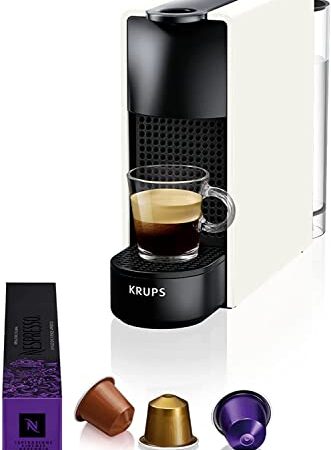 Nespresso Essenza Mini XN1101, Macchina da Caffè Krups, Bianco