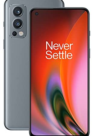 OnePlus Nord 2 5G 8GB RAM 128GB ROM Smartphone con Tripla Fotocamera e Warp Charge 65W, Grey Sierra