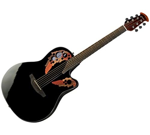 Ovation CE44-5-G Celebrity Elite Mid Cutaway Chitarra Elettrificata Black