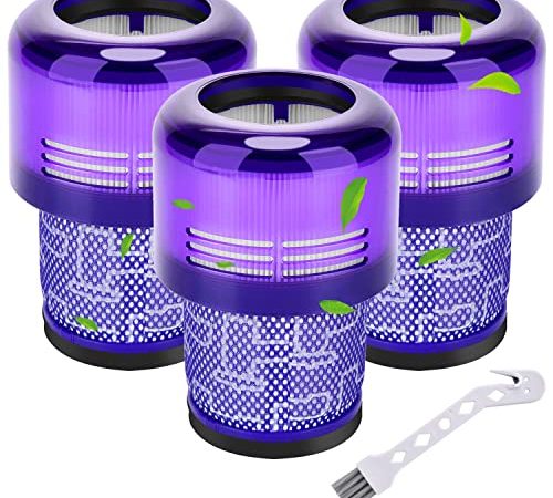 Rebirthcare Filtro di Ricambio per Dyson V11 V15 SV14, Filtro Lavabile per Dyson V11 V15 SV14 Cyclone Animal Absolute Total Clean Aspirapolvere Parti di Ricambio, Sostituire DY-970013-02 & 97001302