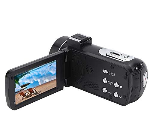 Videoregistratore Digitale 4K, Videocamera, Videocamera Digitale Ad Alta Definizione Anti-vibrazione Zoom 18X Schermo Tattile IPS da 3 Pollici