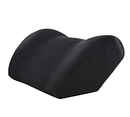 Amazon Basics - Cuscino per il collo, in memory foam, colore nero, sagomato