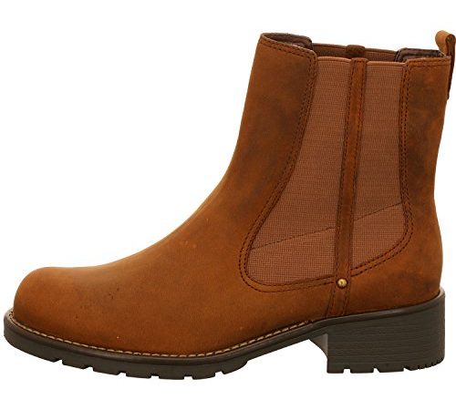Clarks Orinoco Club, Stivali Chelsea Donna, Marrone (Brown Snuff), 41 EU