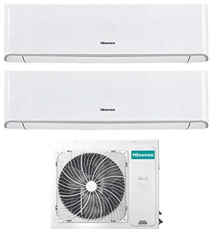 Climatizzatore Dual Split 12000 + 12000 Btu, Inverter, A++/A+, Gas R32, Wi-Fi, Serie Energy