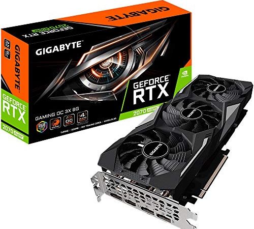 Gigabyte GV-N207SGAMING OC-8GD GeForce RTX 2070 Super Gaming OC 3x 8G, GV-N207S-GAMING OC-8GD