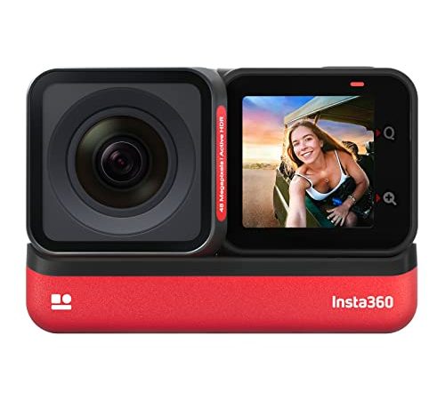 Insta360 ONE RS 4K Edition - Action Cam Impermeabile 4K 60fp con stabilizzazione FlowState, foto 48MP, Active HDR, Editing IA