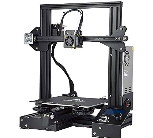 Stampante 3D Creality Ender-3, con profilo a V di alto livello, adesivo magnetico autoadesivo per piattaforma, dispositivo di protezione dell'alimentatore, dimensioni di stampa 220x220x250mm