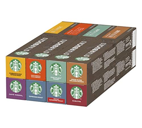 Starbucks Caffè di Nespresso, 8 Astucci da 10 Capsule