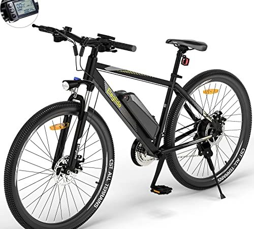 Eleglide Bicicletta Elettrica M1 Plus 27,5" Mountain Bike Elettrica, bici elettrica, E-Bike Batteria Rimovibile 12,5 Ah, 21 Velocità, bicicletta elettrica pedalata assistita, bici elettriche