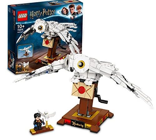 LEGO 75979 Harry Potter Edvige, Modello da Costruire della Civetta delle Nevi Giocattolo, Oggetto da Collezione con Personaggi, Idea Regalo per Bambini
