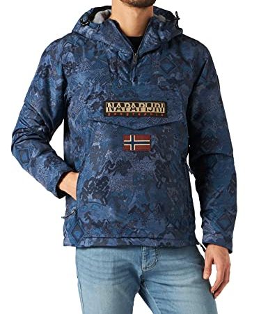 NAPAPIJRI Napapjiri Rainforest Pkt PRT 1 Giacca Sportiva, Blue AOP f8s, S Uomo