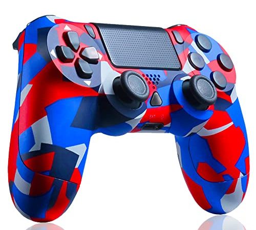 Wireless Controller per PS4 - Doppio Vibrazione Sei Assi Joystick Gamepad Compatibile con PS4 / Pro/Slim/PC/IOS/Android