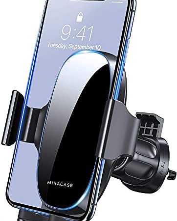 [2022-2a Generazione] Miracase Porta Cellulare Auto e Supporto Cellulare Flessibile , Per Presa D'aria Dell'Auto Porta Smartphone Universale Compatibile con iPhone 13/14 e Samsung Xiaomi