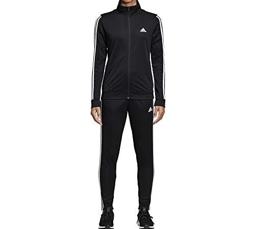 adidas WTS Team Sports, Tuta Donna, Black/Black/White, 2XSL