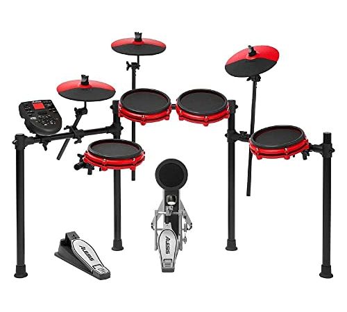 Alesis Nitro Mesh Kit Special Edition Batteria Elettronica 8 Pad Finitura Rossa