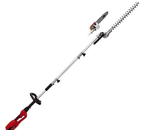 Einhell Gc-Hc 9024 T Svettatoio Tagliasiepi Elettrico 230-240 V, 900 W, Barra Oregon 20 Cm, Argento Rosso