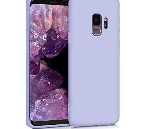 kwmobile Custodia Compatibile con Samsung Galaxy S9 - Cover in Silicone TPU - Back Case per Smartphone - Protezione Gommata Lavanda Pastello
