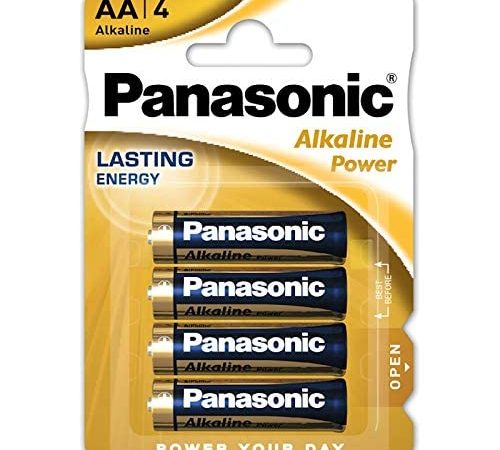 Panasonic LR 6 Alkaline Power, Batteria AA, 1.5 V, 4 Pezzi