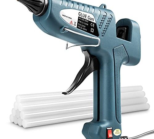 Pistola Colla a Caldo 100W Colla a Caldo Pistola a Caldo Professionale, Pistola Colla a Cald Pistole per Colla con 11mm Stick di Colla Pistole per Colla Glue Gun