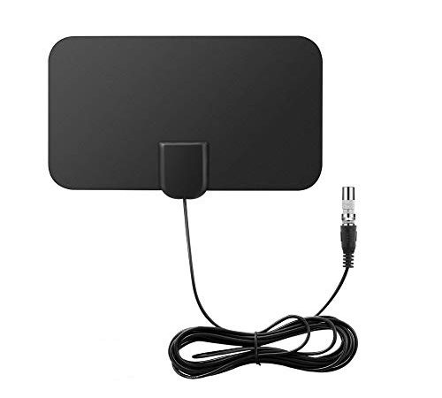 DollaTek Antenna TV digitale per interni Mini 50 Mile Range Amplificatore di segnale F-TV HDTV compatibile 4K