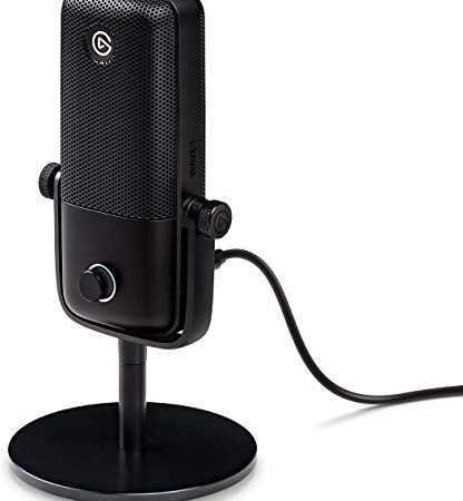 Elgato Wave:1, microfono condensatore USB per streaming, gaming, home office, software di mixaggio gratis, plug-in per effetti audio, anti-distorsione, plug & play, Mac/PC, compatibile con Stream Deck