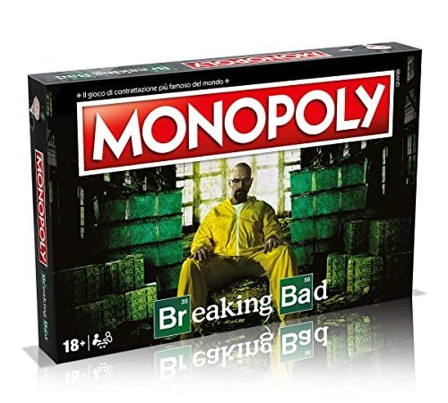 Hasbro Winning Moves - Breaking Bad, Monopoly , Gioco da tavolo, edizione italiana|18 anni +, pedine da collezione