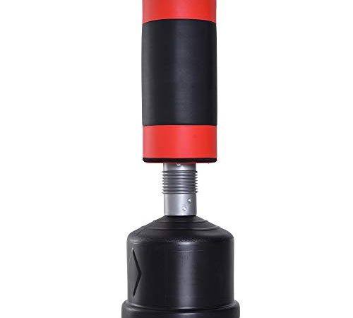 homcom Sacco Boxe da Terra Professionale per Adulti Riempibile con Acqua Sabbia Altezza 158-186cm