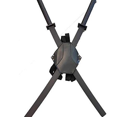 S A S Katana Ornamentale Non AFFILATA Deadpool Doppia con Fondina Tracolla (ZSDP)