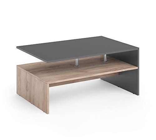 Vicco Tavolino da divano Amato Tavolino da salotto Rovere Sabbia Antracite Tavolino