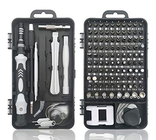 118 in 1 Mini torx Set cacciavite Elettricista Professionali magnetici Stella giraviti Kit cacciaviti precisione per iPhone,iPad,Smartphone,Orologio,Riparazione cellulari,Tablet, Laptop,Occhiali